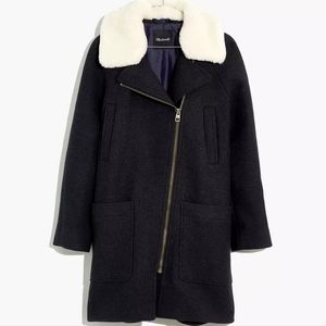 Madewell Eldridge Zip Coat in Insuluxe Fabric